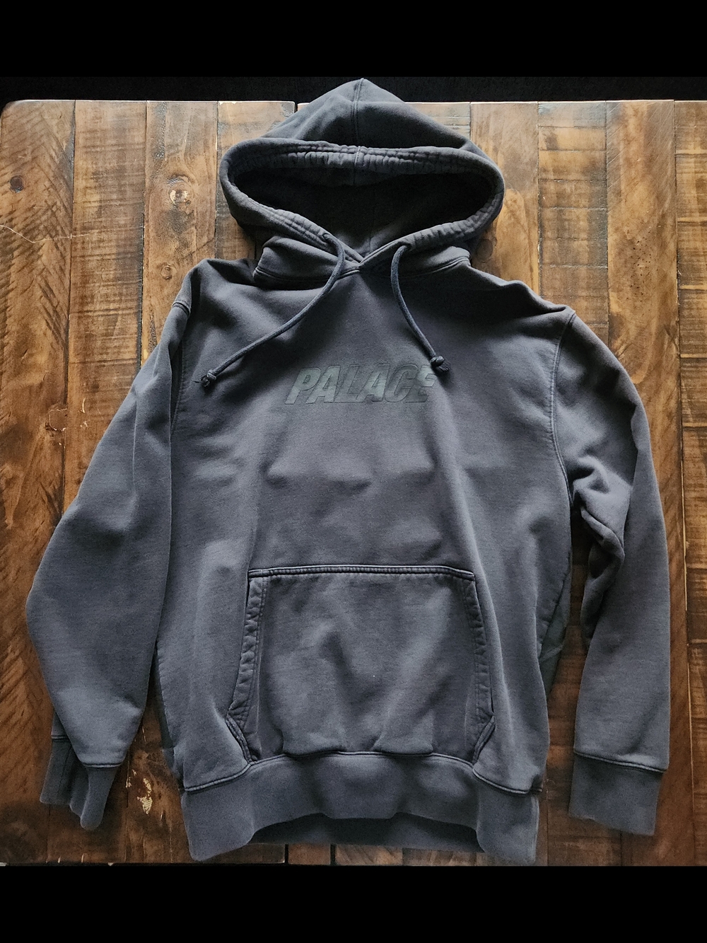Palace Men's Dark Gray Logo Hoodie